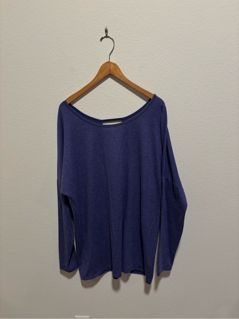 Old Navy Relaxed Boatneck Long-Sleeve Top in purple